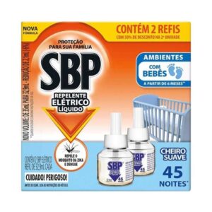 REPELENTE ELETRICO LIQ SBP 45 - 2UN