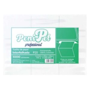 PAPEL TOALHA INTERFOLHA PENIPEL 17G - 20X20CM - 1000FLS (REF:P20)