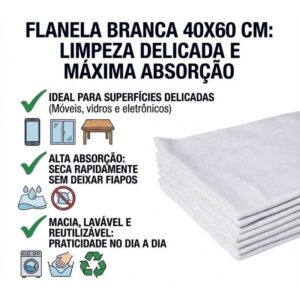 KIT 5 - FLANELA BRACA